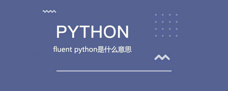 fluent python是什么意思