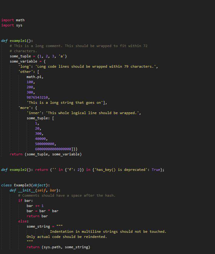 Python如何按PEP8风格自动排版代码