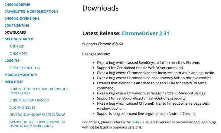 Python3爬虫利器之ChromeDriver的安装