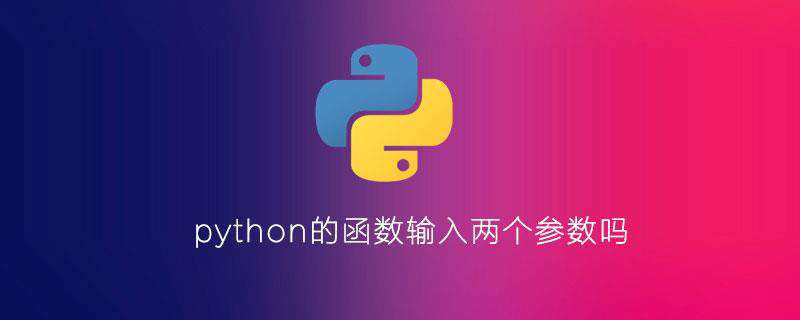 python的函数输入两个参数吗