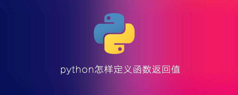 python怎样定义函数返回值