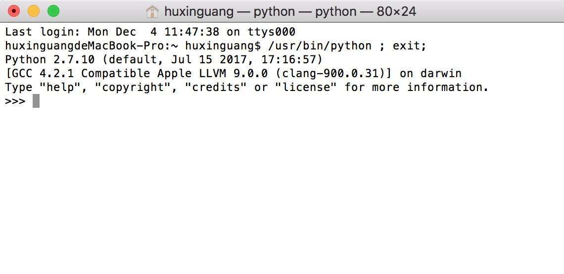 怎么打开mac自带python