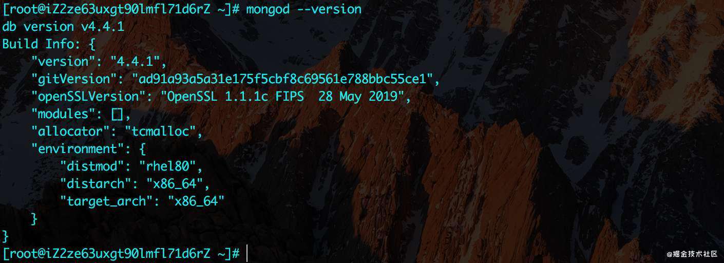 Linux 服务器(CentOS)安装配置mongodb+node
