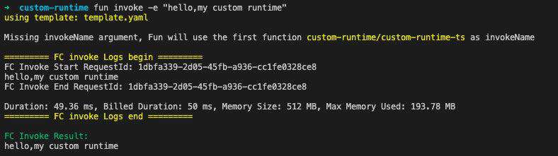 Serverless Custom (Container) Runtime
